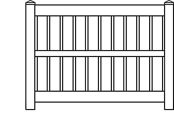 セミプライバシーフェンス